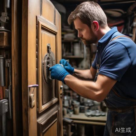 拆锁：螺丝刀卸旧锁，小心勿损门