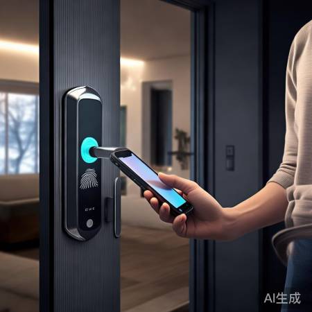 智能锁安装，手机/指纹解锁测试