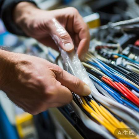 绝缘胶带固定电线防短路