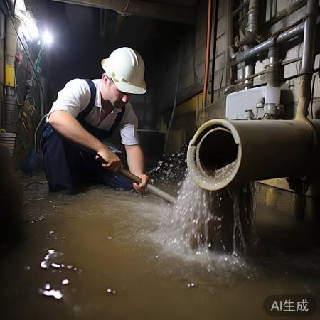 排水泵堵塞，需及时清理