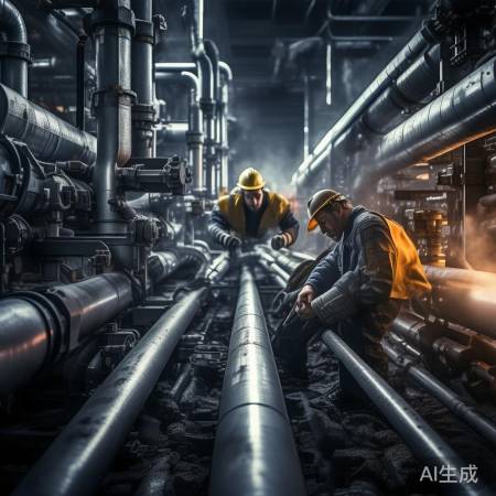 管道检查，留意走向，避免损伤。