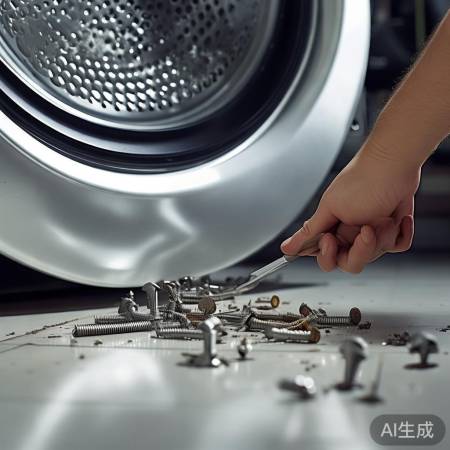 洗衣机底不平衡调整螺丝