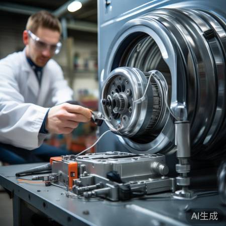 调整引线后，拧紧螺丝，测试转速