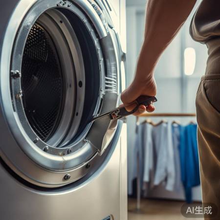 洗衣机维护：定期检查皮带，避免