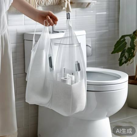智能马桶网袋，实用整洁，易损坏