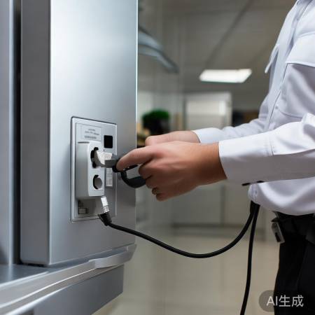 “连接雾化壁挂炉电源线，注意匹