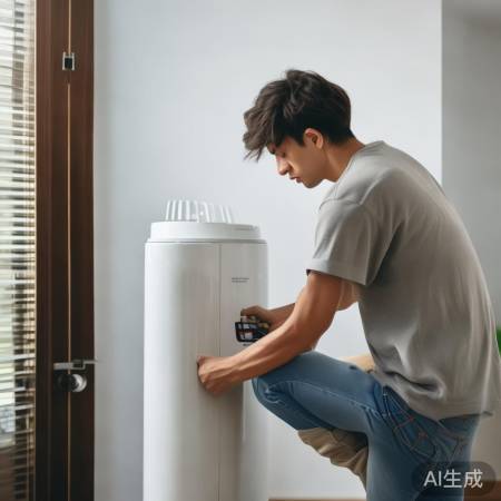 美的空气能漏电处理，冷静按步骤