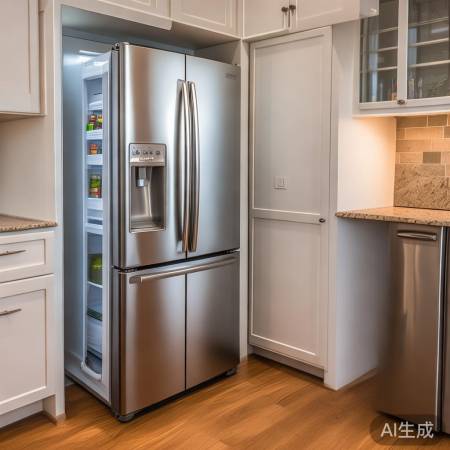 冰箱摆放需留门活动空间