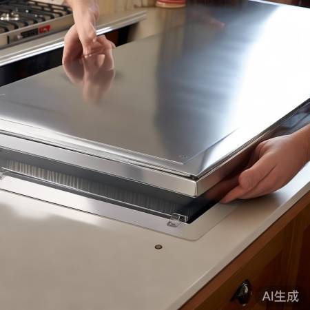 铁皮尺寸适中，覆盖油烟机，美观