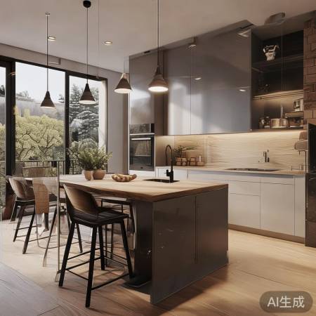 旷能燃气灶易清洁，售后贴心服务