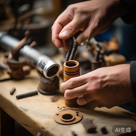 自制烟筒延长管，检查无异物。