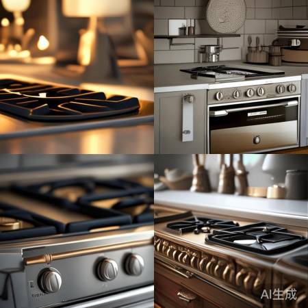 燃气灶款式多，风格随厨配