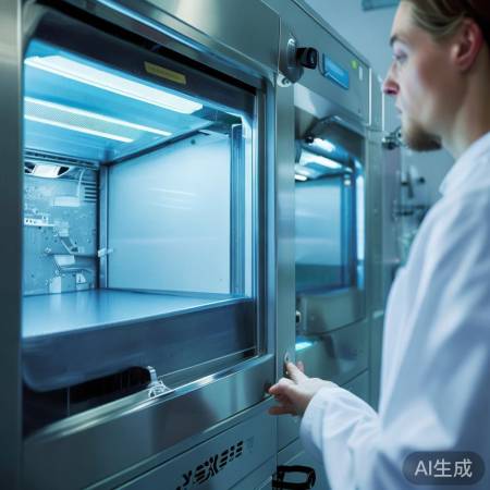 “消毒柜启动，紫外线臭氧消毒中