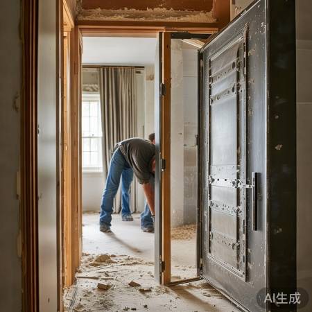 装门防污染，先装门后灌浆