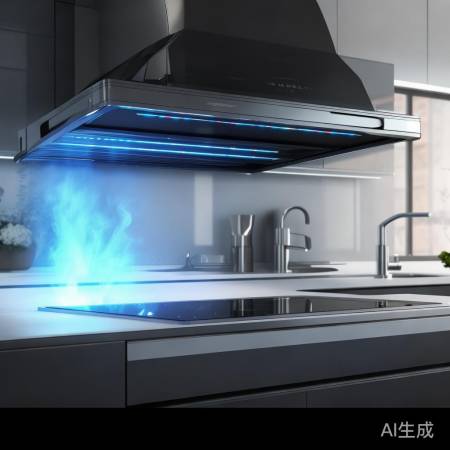 三菱抽油烟机智能APP控，厨房