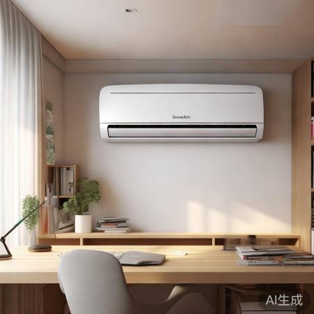 云米中央空调，书房静音工作佳