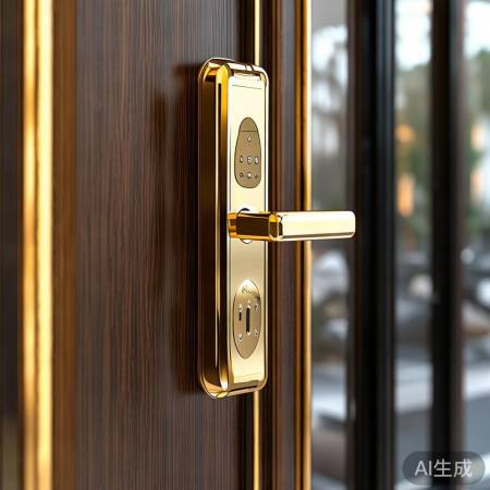 “高端别墅门指纹锁，生活态度新