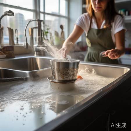 集油杯清洗步骤：浸泡、刷洗、晾