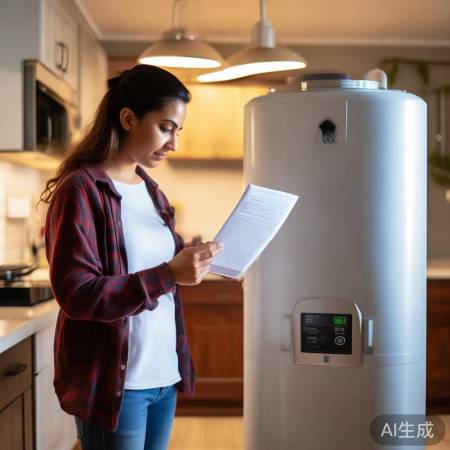 安全使用热水器，详读说明书。
