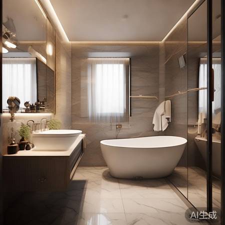 热水器排出：水蒸气与冷凝水