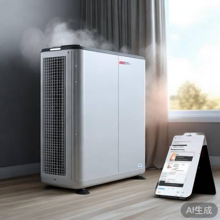 “华能智能热泵，节能远程控温酷