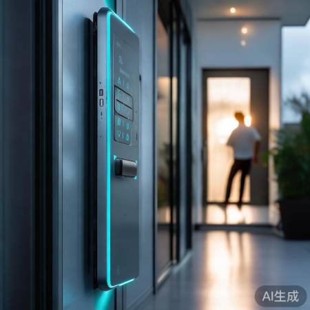 智能防盗门，防撞报警护家安。