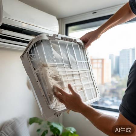 空调滤芯定期洗，清新凉爽无异味