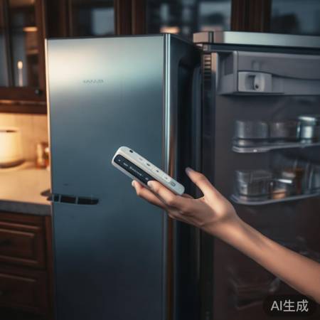 冰箱门被挡，遥控器验电