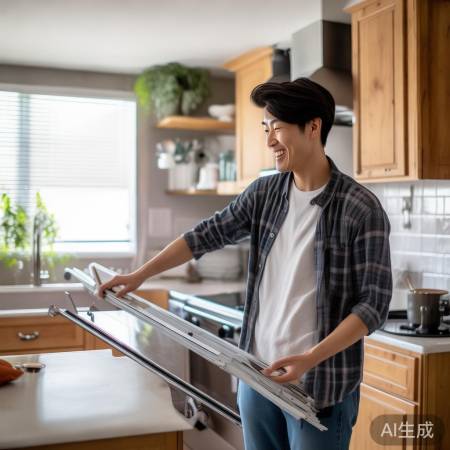 自装消毒柜滑轨，生活小确幸。