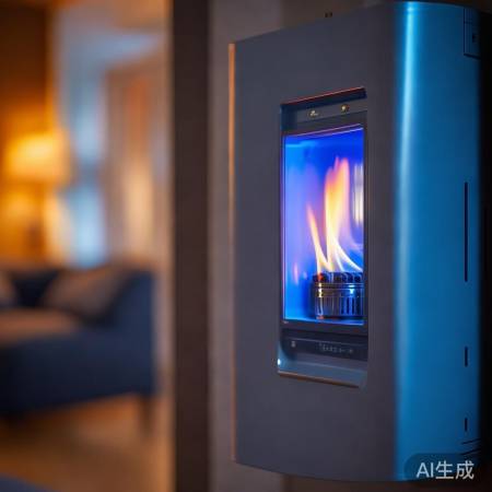 壁挂炉使用，火焰稳定关机。