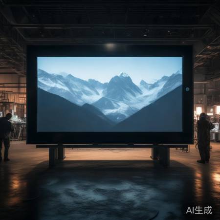 巨屏电视运输安装难，山区用电困