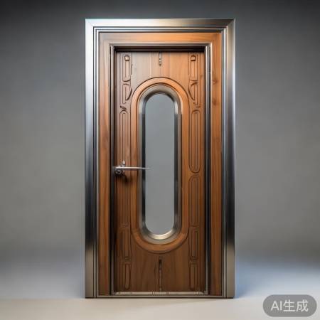 钢木防火防盗门，坚固美观。