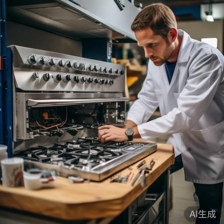 商用燃气灶开关维修图解教程