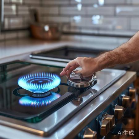 钢化灶控火，勿爆勿损，专用旋钮