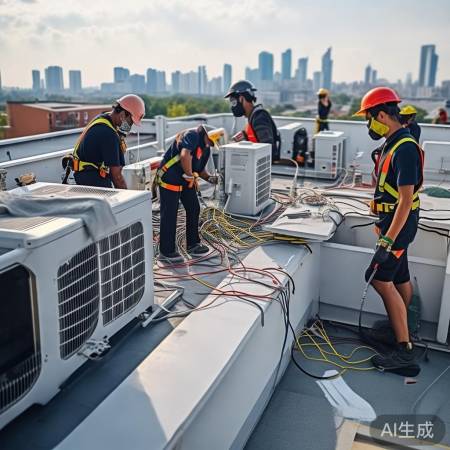 空调外机安装：技术关键——电线