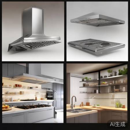 油烟机种类：侧吸、顶吸、近吸。