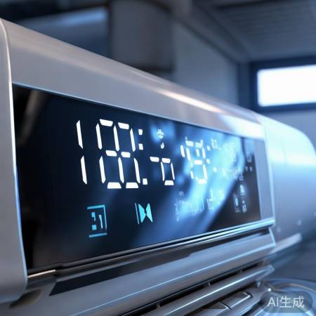 查看中央空调显示屏，判断运行状