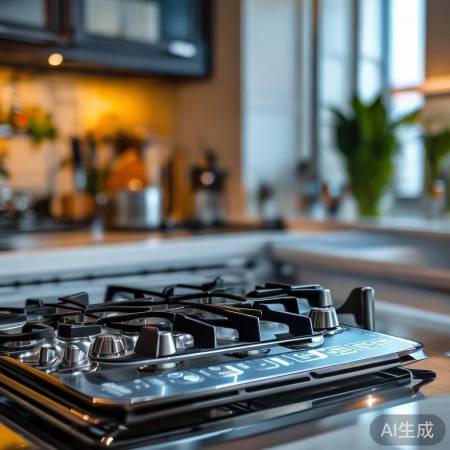 高端燃气灶，触控智能，烹饪享受