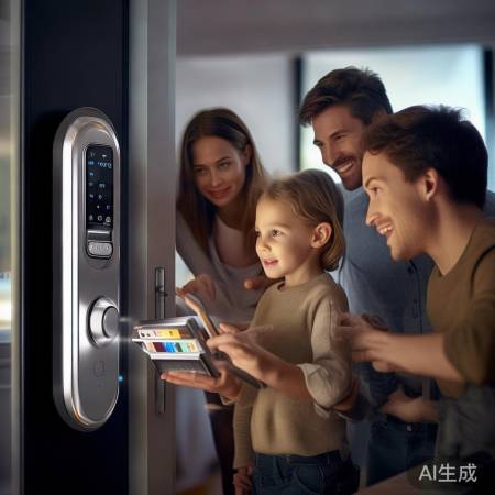 “智能指纹锁，开启便捷生活！”