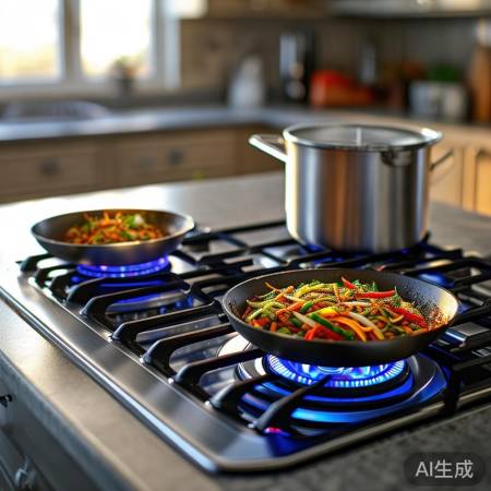 双灶燃气灶，烹饪更灵活高效