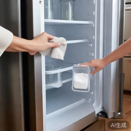 冰箱除霜妙招：温水擦拭+干燥剂