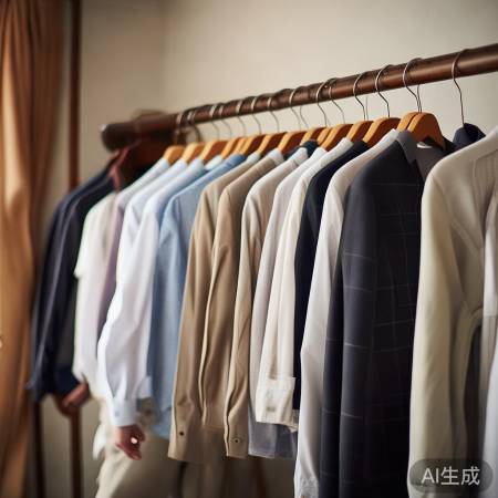 衣物整齐排列，注意摆放顺序