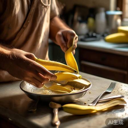 香蕉皮洗银器，环保又洁净