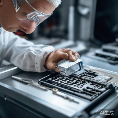 新电池安装：对齐正负极，盖紧电