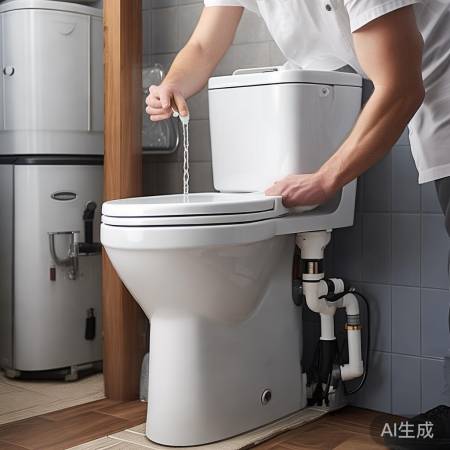 安装智能马桶，水电接好，电源匹