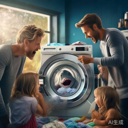 恶搞鲨鱼洗衣机，乐享生活惊喜