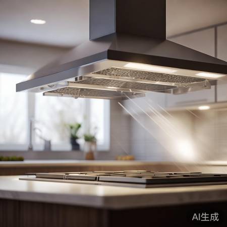 油烟机工作噪音低，通风更舒适