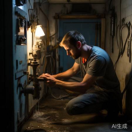 检查水阀拧紧及电源断电