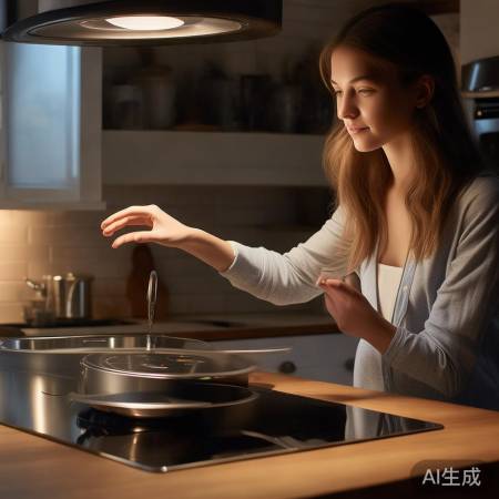 板川集成灶手势操作，厨房小白神