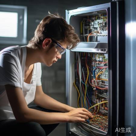 检查冰箱内部电路，专业人员检修